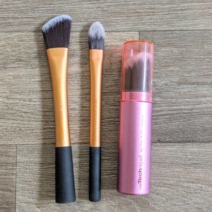 Real Techniques Makeup Face Brush Bundle 3 Piece Set